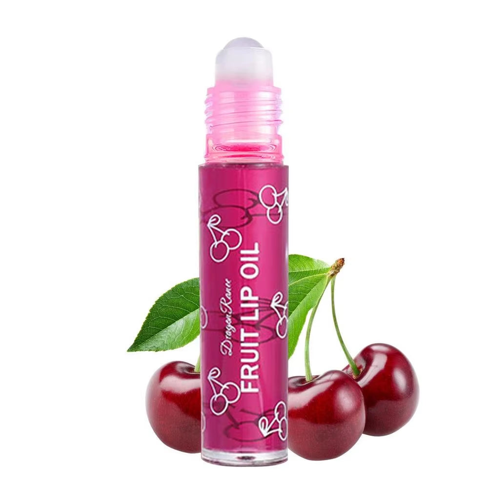 1Pcs Fruit Lip Gloss Transparent Lip Oil Moisturizing Reducing Lip Lines Nourishes Lips Long-Lasting Liquid Lip Cosmetics