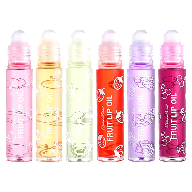 1Pcs Fruit Lip Gloss Transparent Lip Oil Moisturizing Reducing Lip Lines Nourishes Lips Long-Lasting Liquid Lip Cosmetics